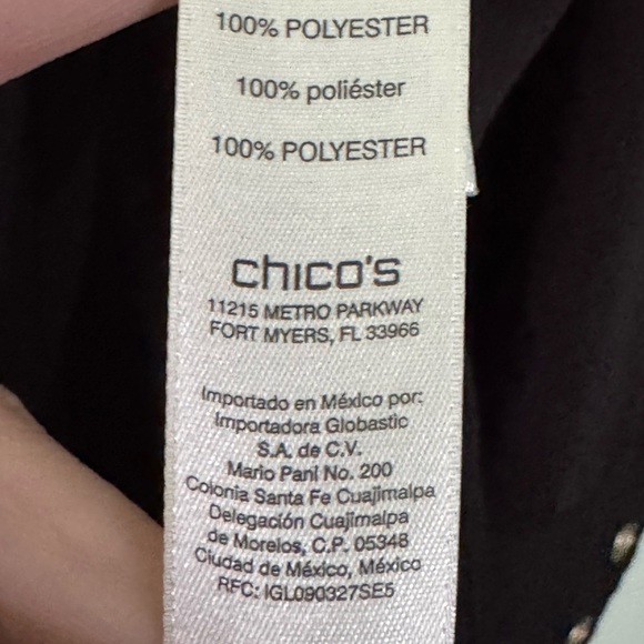 Chico's Black Button-Up Blouse - Picture 3 of 11